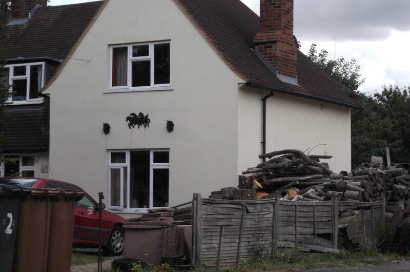 house with rendered walls